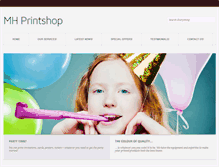 Tablet Screenshot of mhprintshop.co.uk